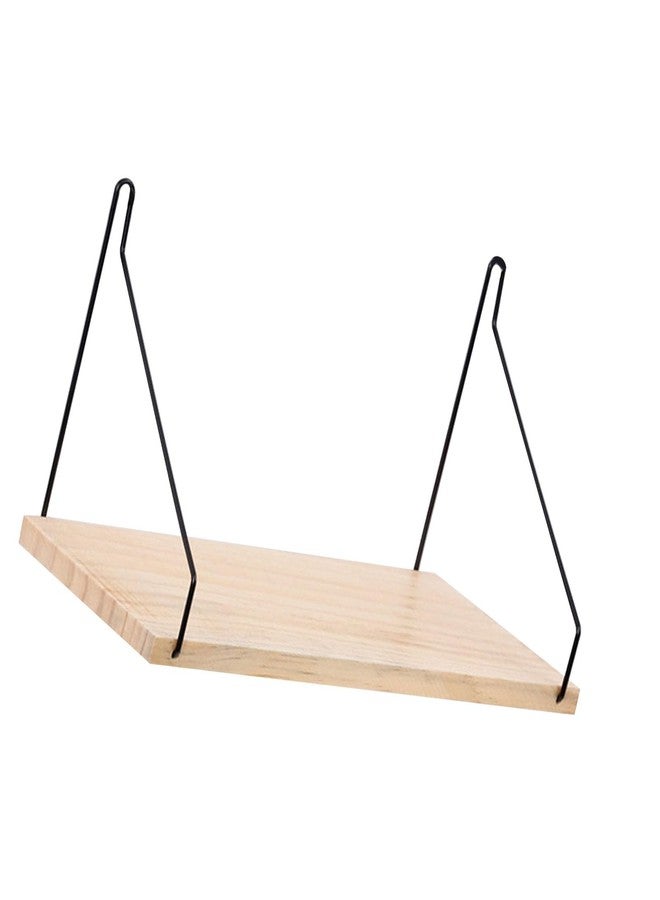 CHEOTIME Floating Shelves, Wooden Wall Shelves Storage Rack Decorative Floating Book Shelf Wall Mounted Floating Bathroom Shelf for Storage Corner Shelves for Bathroom Living Room - Image 4